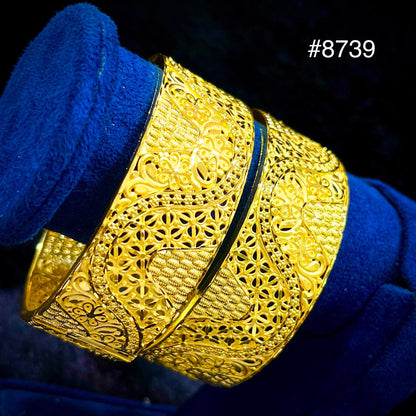 Gold Plated BANGLE 5 Gram Gold Plated Jewellery PMJ Model No : 8739