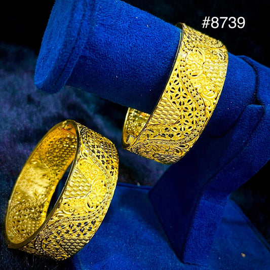 Gold Plated BANGLE 5 Gram Gold Plated Jewellery PMJ Model No : 8739