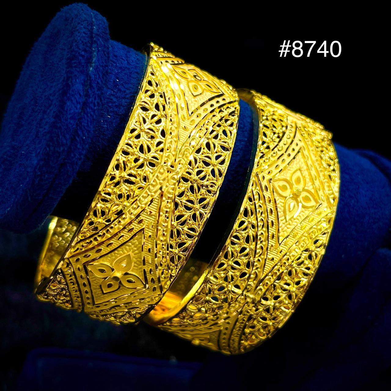 Gold Plated BANGLE 5 Gram Gold Plated Jewellery PMJ Model No : 8740