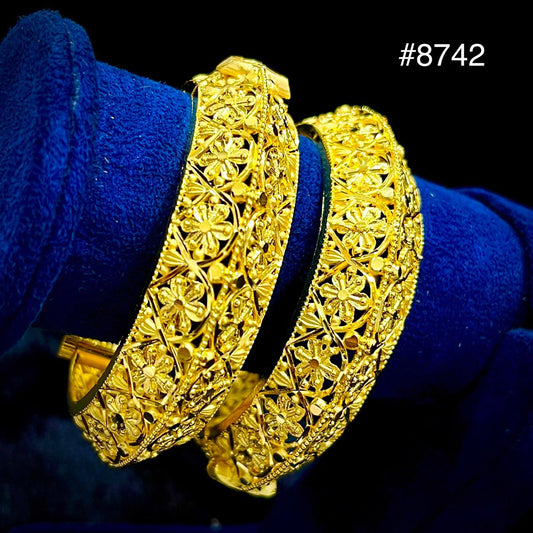 Gold Plated BANGLE 5 Gram Gold Plated Jewellery PMJ Model No : 8742