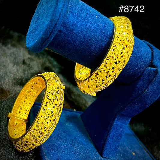 Gold Plated BANGLE 5 Gram Gold Plated Jewellery PMJ Model No : 8742