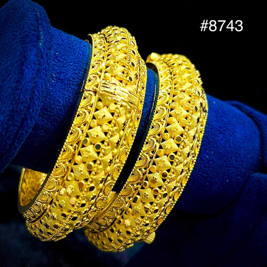 Gold Plated BANGLE 5 Gram Gold Plated Jewellery PMJ Model No : 8743