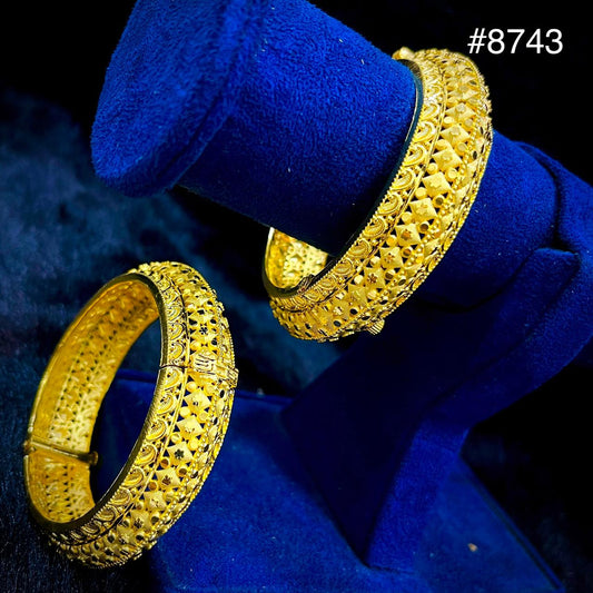 Gold Plated BANGLE 5 Gram Gold Plated Jewellery PMJ Model No : 8743