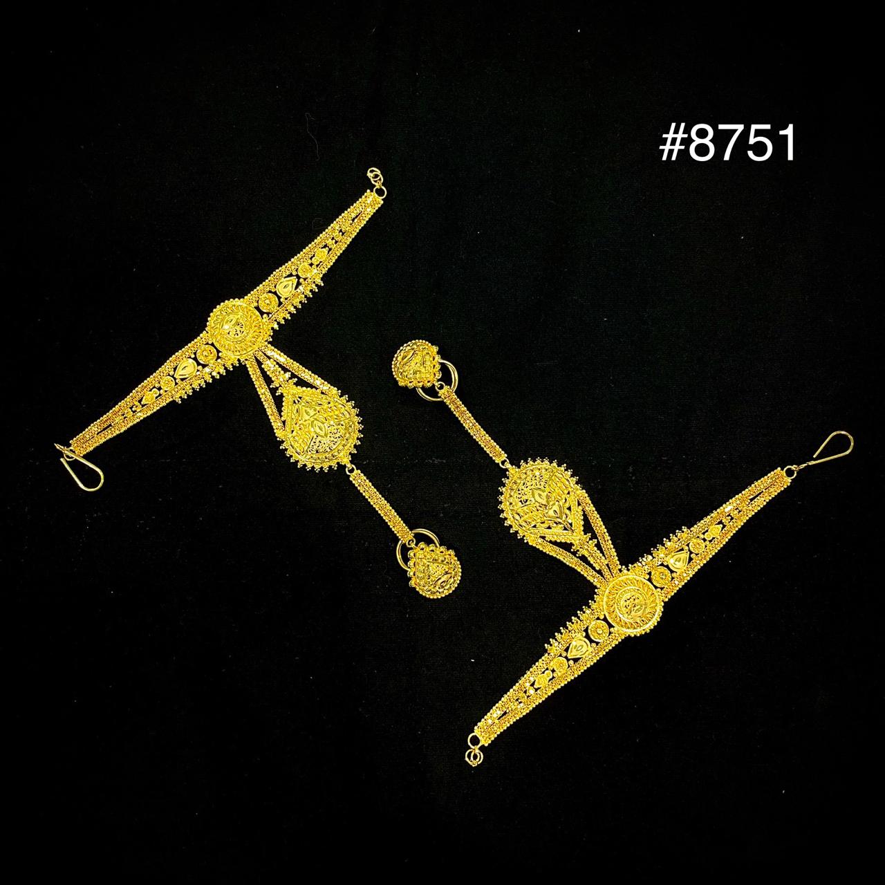 Hathpan Gold Plated Bridal Hathpan Jewelry, PMJ Model No : 8751