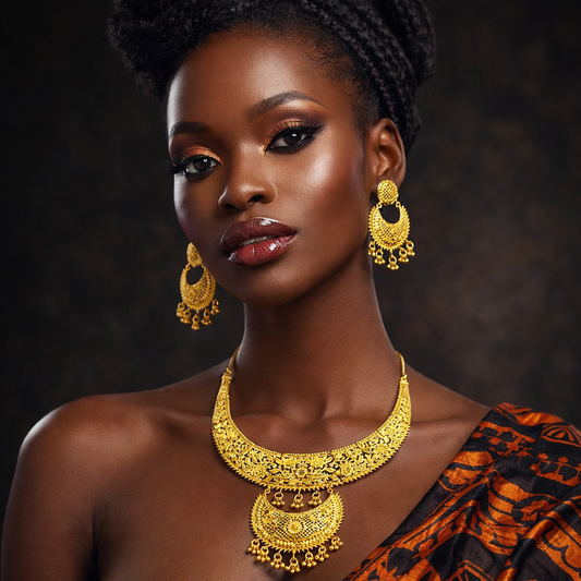 Gold Plated LONG NECKLACE 5 Gram Gold Plated Jewellery PMJ Model No : 8765