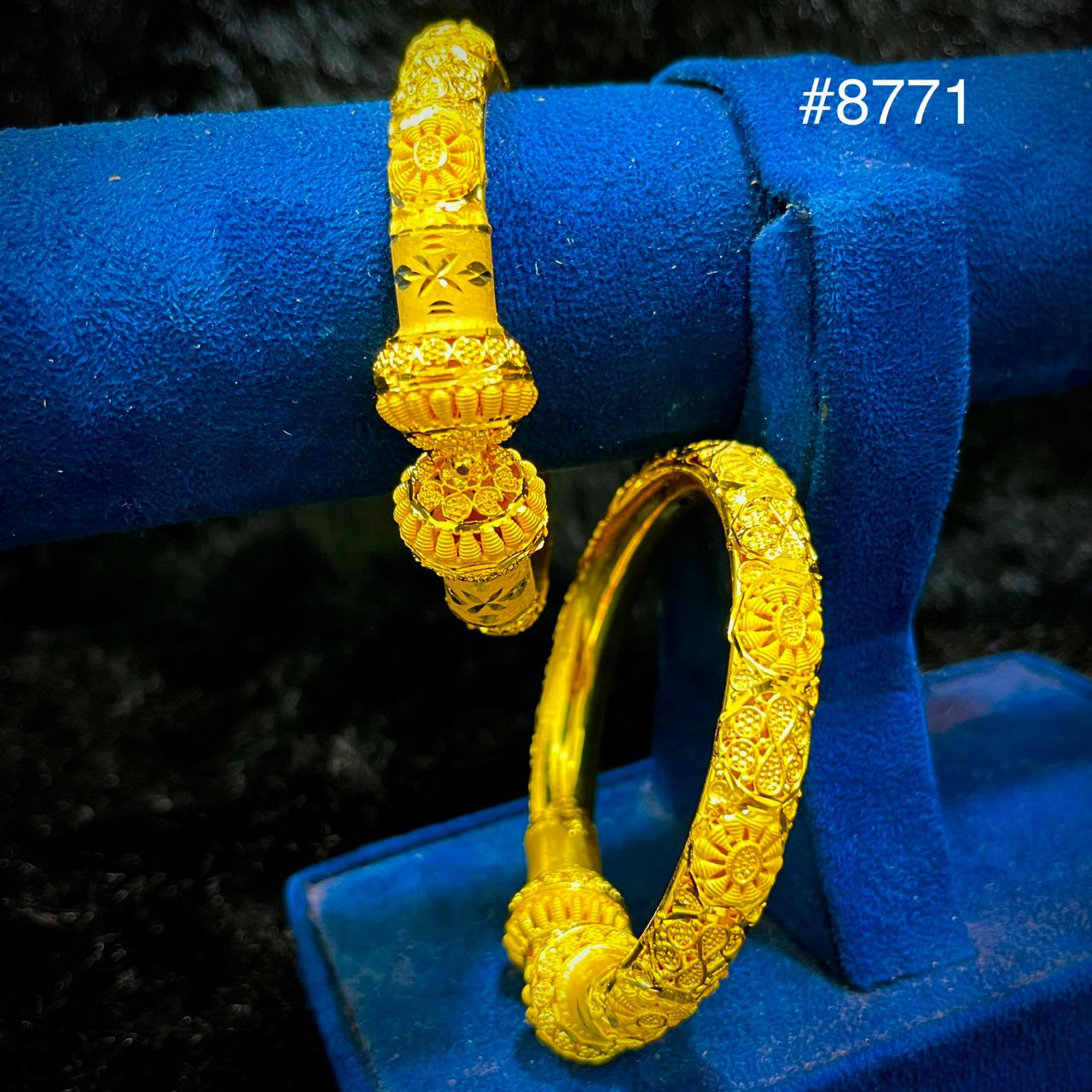 Gold Plated BANGLE 5 Gram Gold Plated Jewellery PMJ Model No : 8771