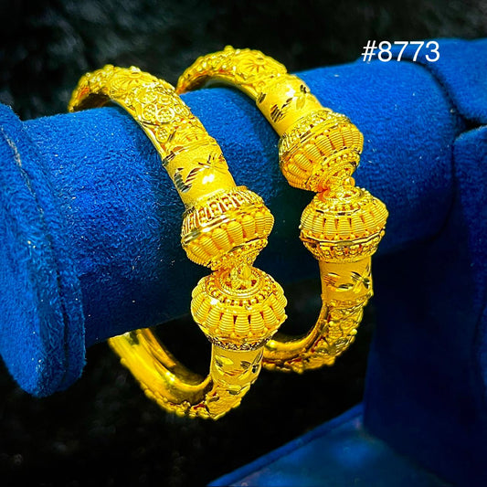 Gold Plated BANGLE 5 Gram Gold Plated Jewellery PMJ Model No : 8773