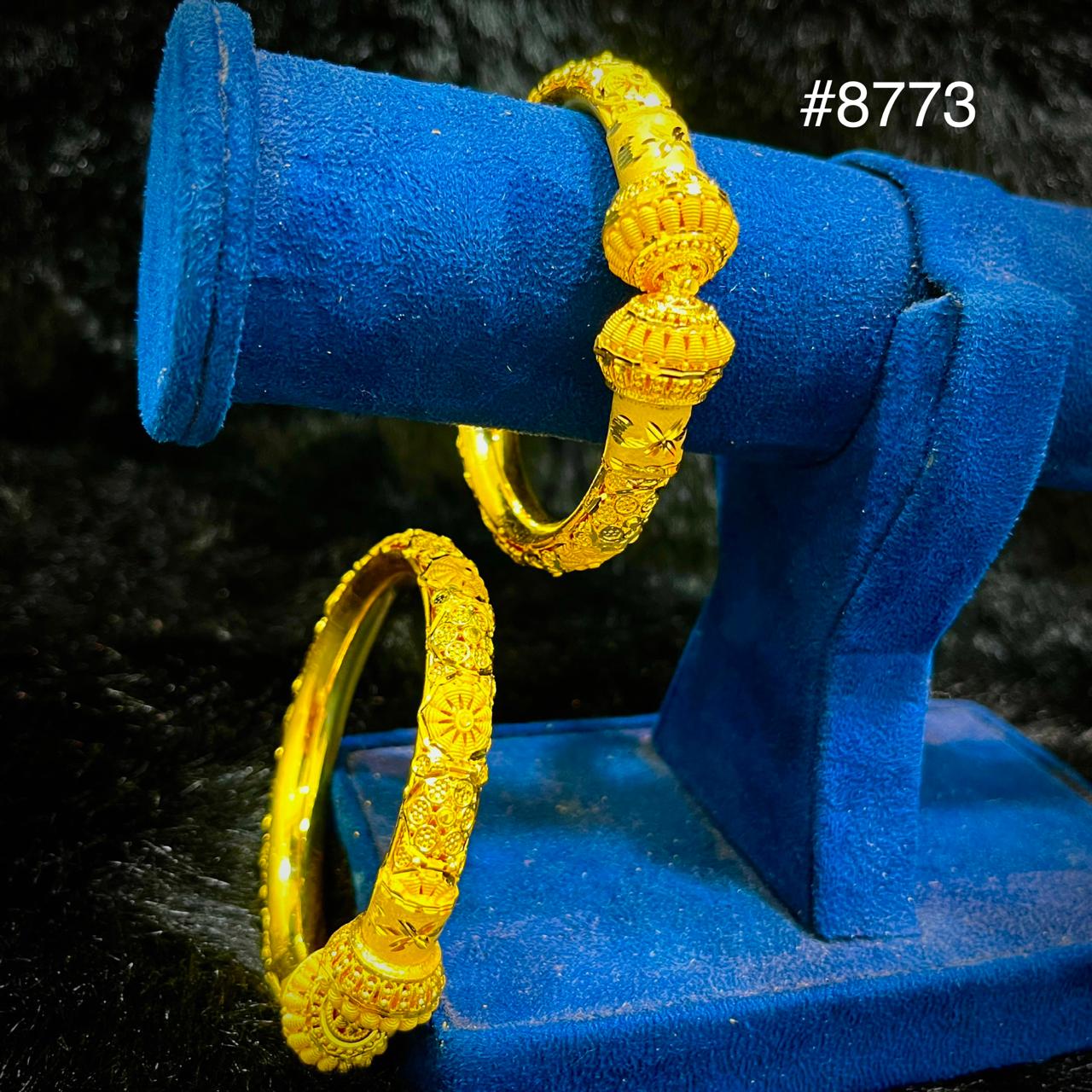 Gold Plated BANGLE 5 Gram Gold Plated Jewellery PMJ Model No : 8773