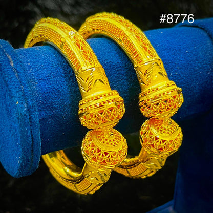 Gold Plated BANGLE 5 Gram Gold Plated Jewellery PMJ Model No : 8776