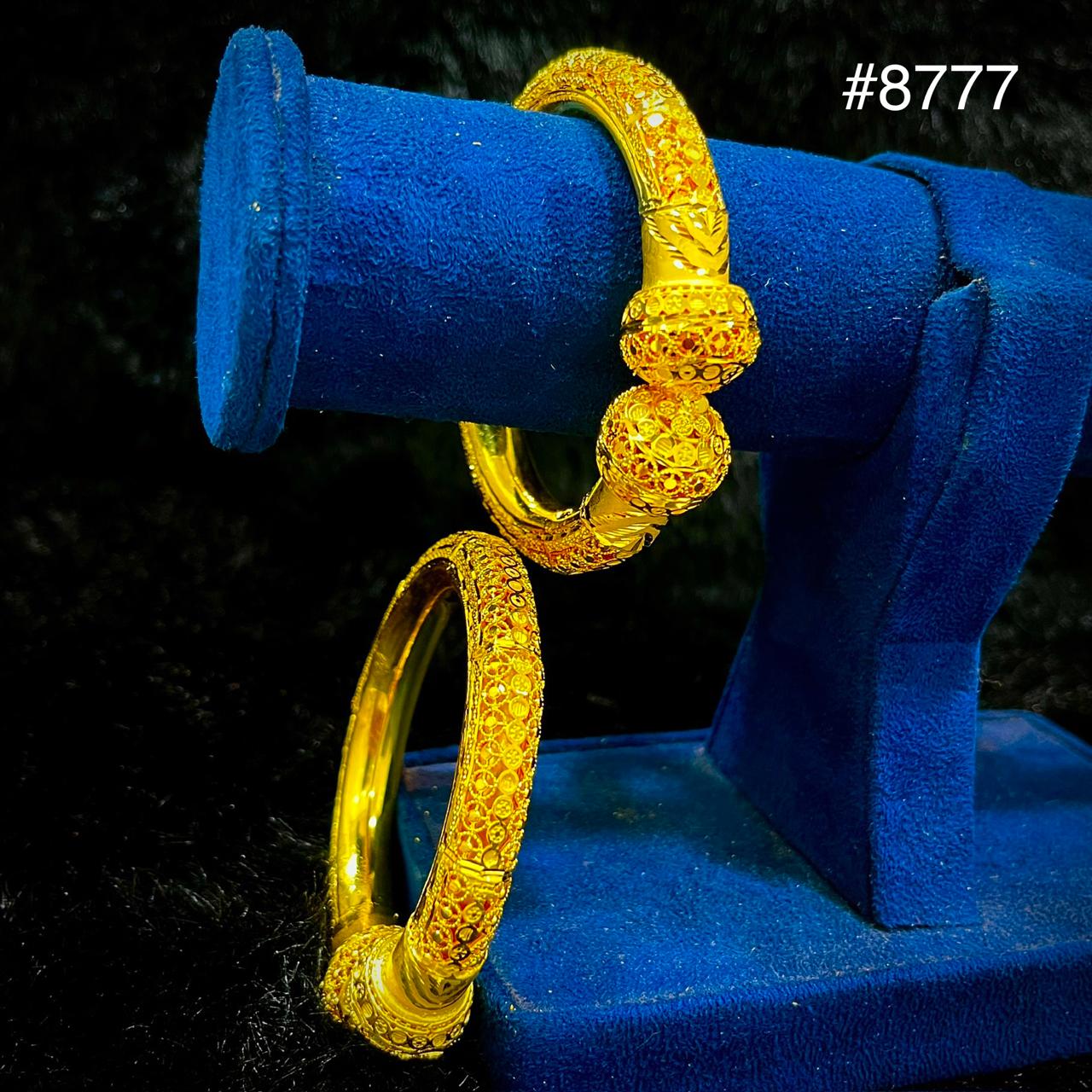 Gold Plated BANGLE 5 Gram Gold Plated Jewellery PMJ Model No : 8777