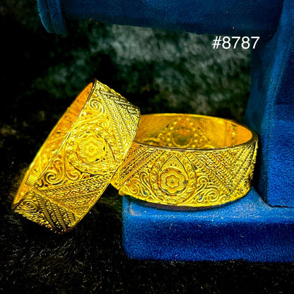 Gold Plated Bridal Wear Bangles, PMJ Model No: 8787