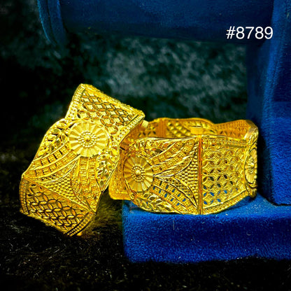 Gold Plated Bridal Wear Bangles, PMJ Model No: 8789
