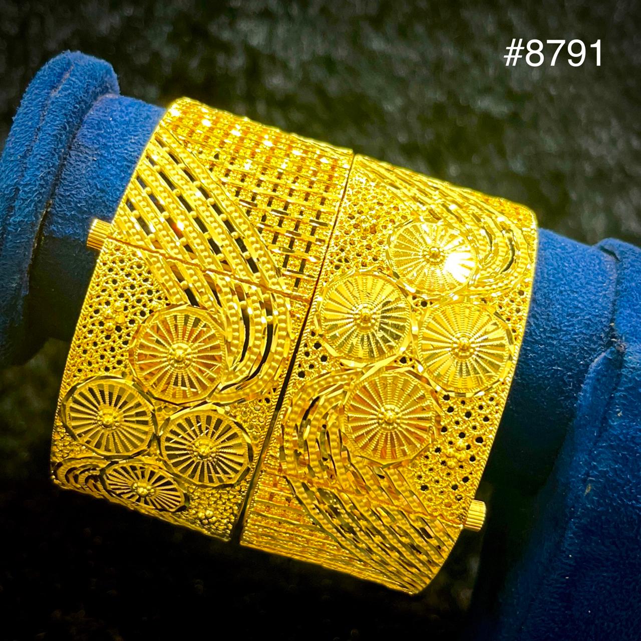 Gold Plated Bridal Wear Bangles, PMJ Model No: 8791