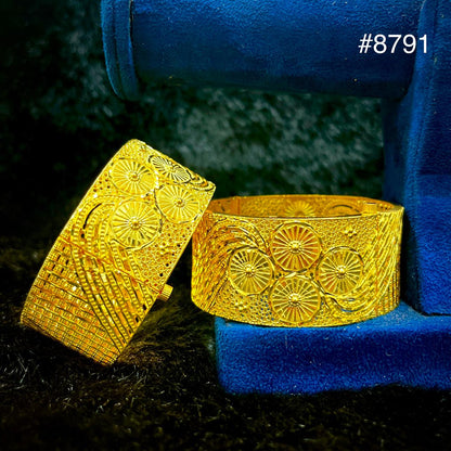 Gold Plated Bridal Wear Bangles, PMJ Model No: 8791