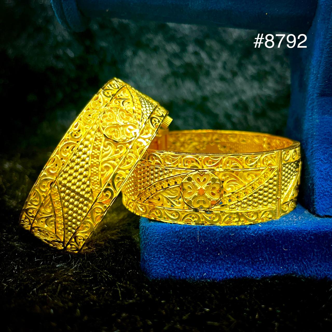 Gold Plated Bridal Wear Bangles, PMJ Model No: 8792