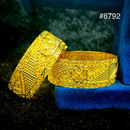 Gold Plated Bridal Wear Bangles, PMJ Model No: 8792
