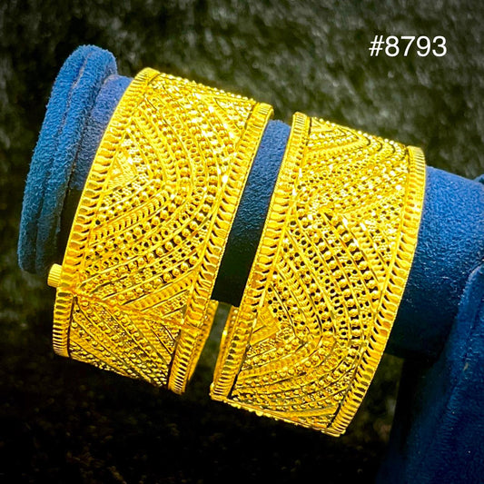 Gold Plated Bridal Wear Bangles, PMJ Model No: 8793