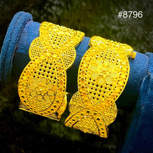Gold Plated Bridal Wear Bangles, PMJ Model No: 8796