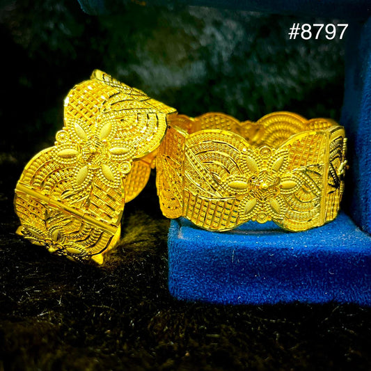 Gold Plated Bridal Wear Bangles, PMJ Model No: 8797