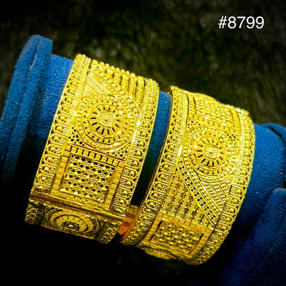Gold Plated Bridal Wear Bangles, PMJ Model No : 8799