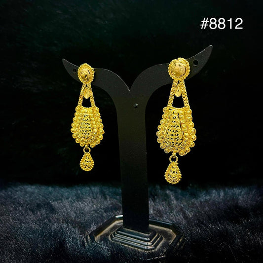 Gold Plated EARRING 1 Gram Gold Plated Jewellery PMJ Model No : 8812