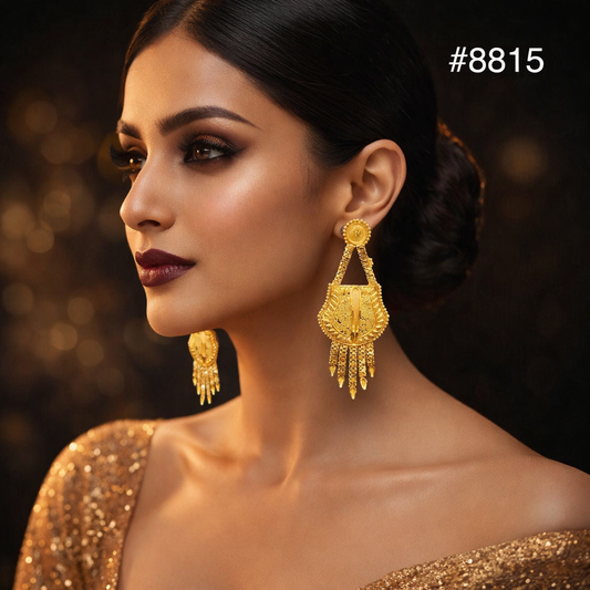 Gold Plated EARRING 1 Gram Gold Plated Jewellery PMJ Model No : 8815