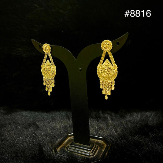 Gold Plated EARRING 1 Gram Gold Plated Jewellery PMJ Model No : 8816