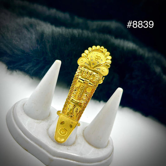 Gold Plated Finger Ring 5 Gram Gold Plated Jewellery PMJ Model No : 8839