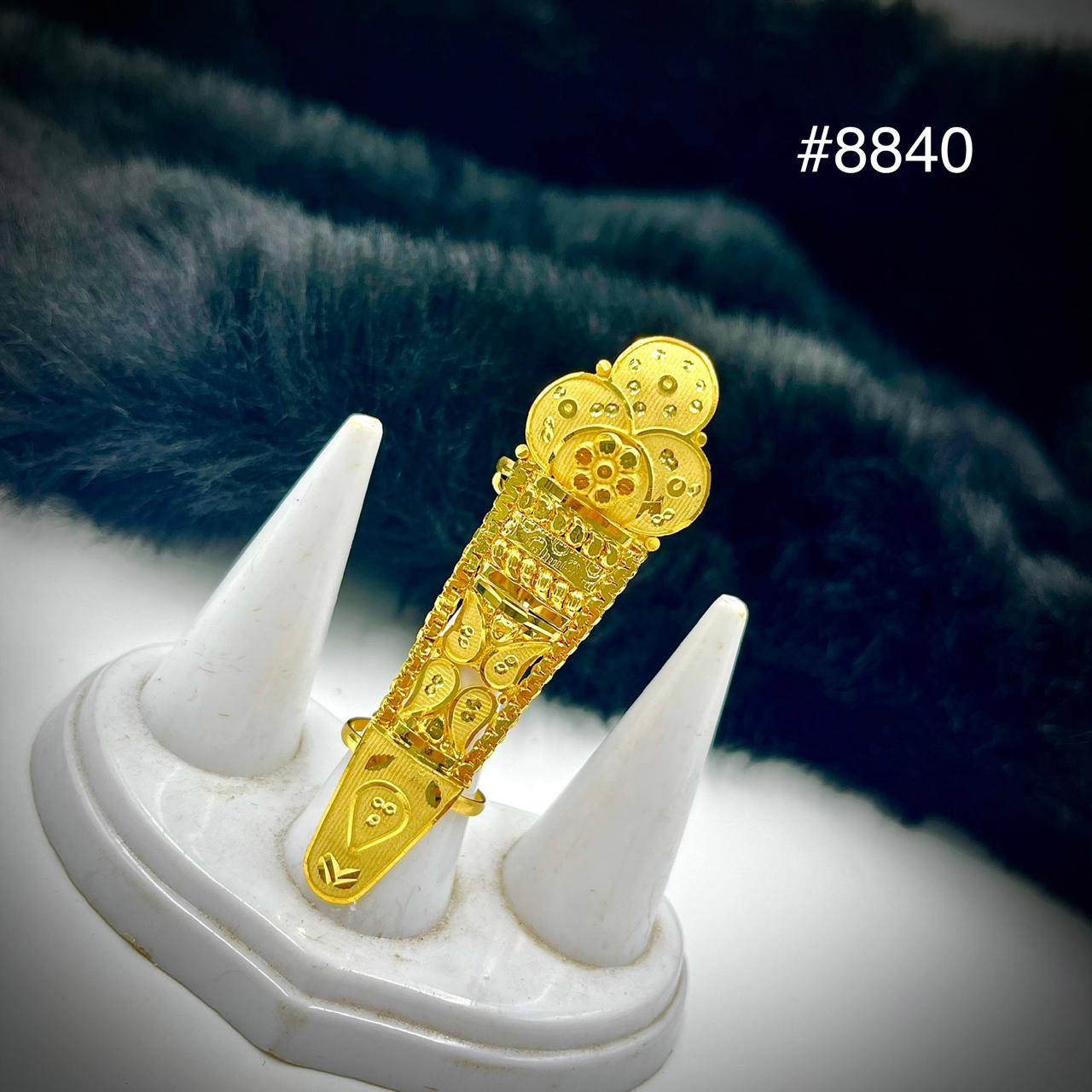 Gold Plated Finger Ring 5 Gram Gold Plated Jewellery PMJ Model No : 8840