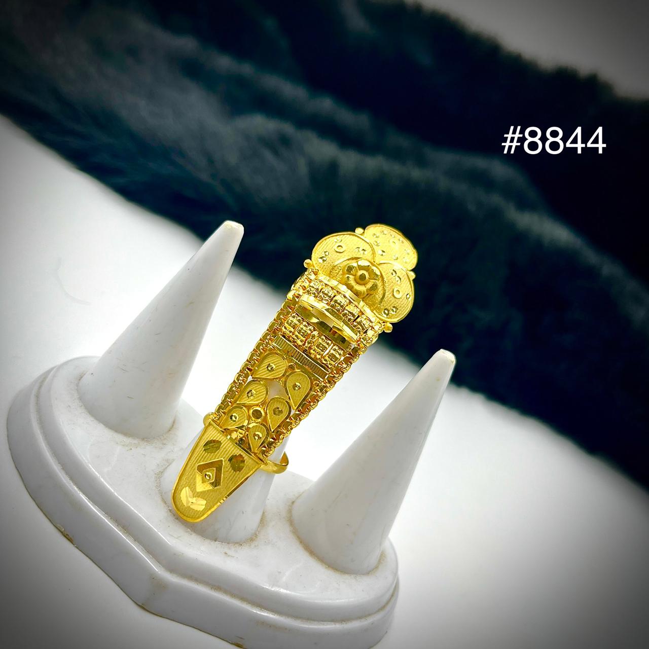 Gold Plated Finger Ring 5 Gram Gold Plated Jewellery PMJ Model No : 8844