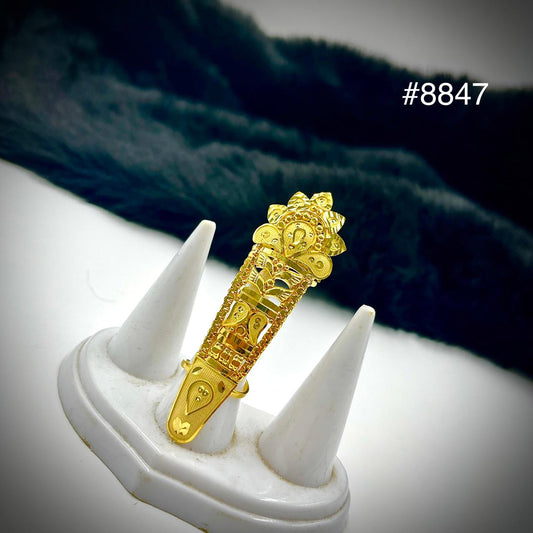 Gold Plated Finger Ring 5 Gram Gold Plated Jewellery PMJ Model No : 8847