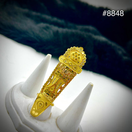 Gold Plated Finger Ring 5 Gram Gold Plated Jewellery PMJ Model No : 8848