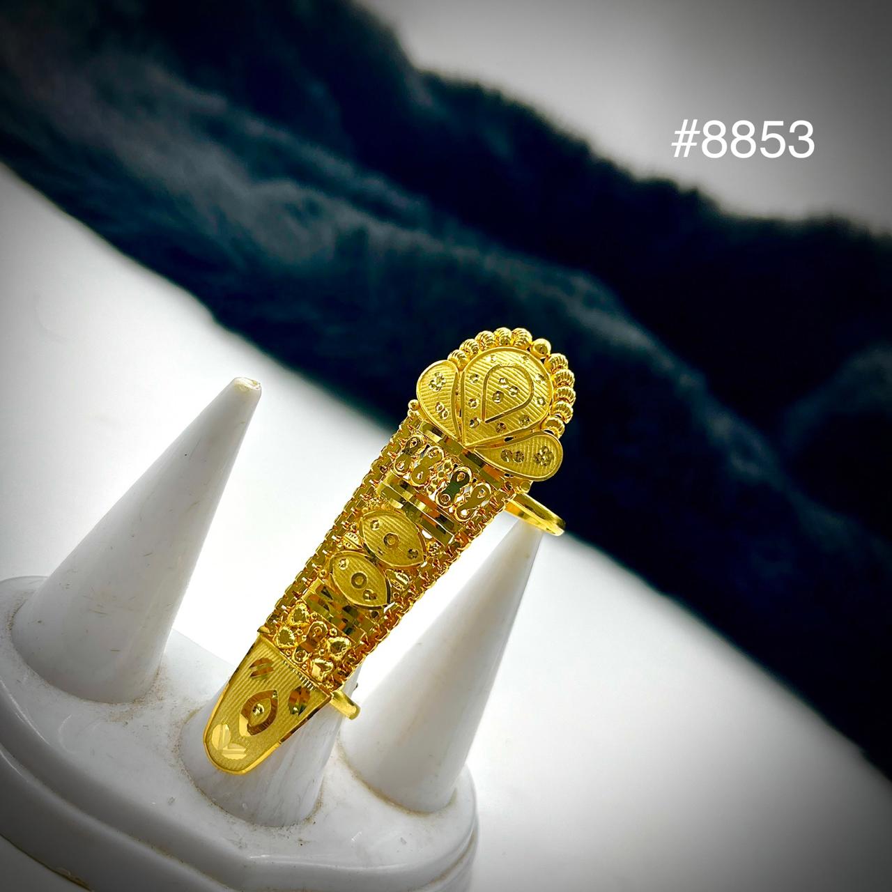Gold Plated Finger Ring 5 Gram Gold Plated Jewellery PMJ Model No : 8853