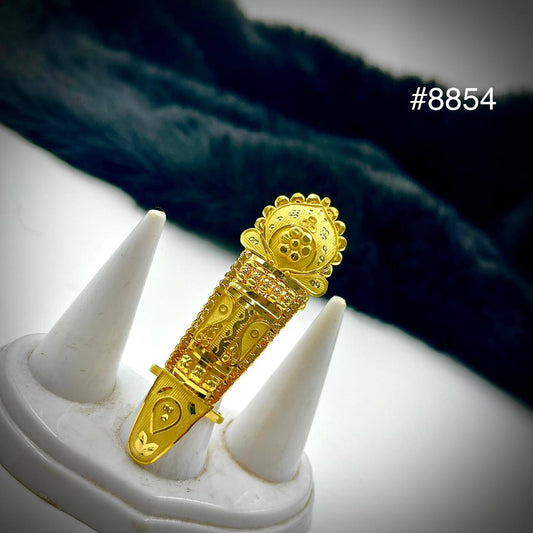 Gold Plated Finger Ring 5 Gram Gold Plated Jewellery PMJ Model No : 8854