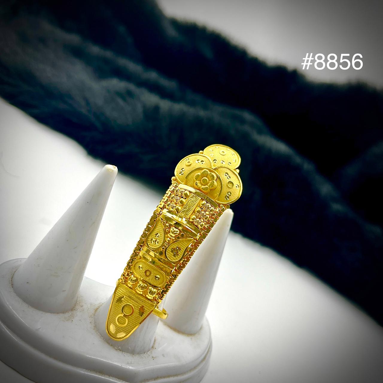 Gold Plated Finger Ring 5 Gram Gold Plated Jewellery PMJ Model No : 8856