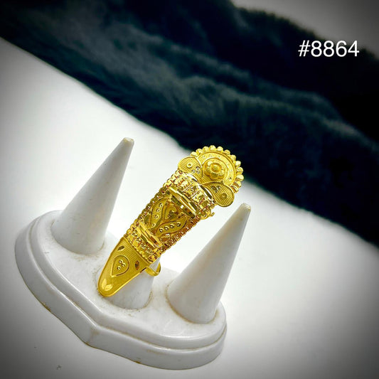 Gold Plated Finger Ring 5 Gram Gold Plated Jewellery PMJ Model No : 8864