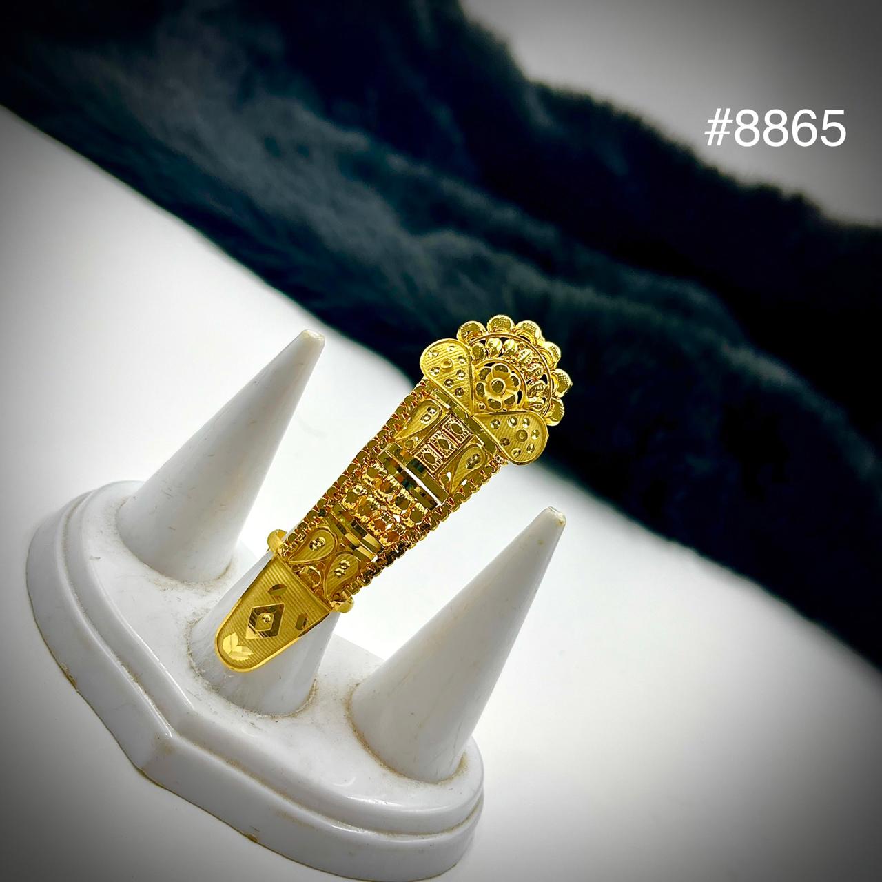 Gold Plated Finger Ring 5 Gram Gold Plated Jewellery PMJ Model No : 8865