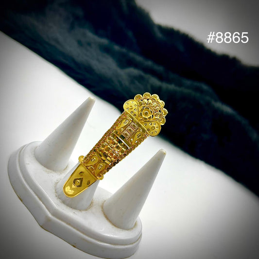 Gold Plated Finger Ring 5 Gram Gold Plated Jewellery PMJ Model No : 8865