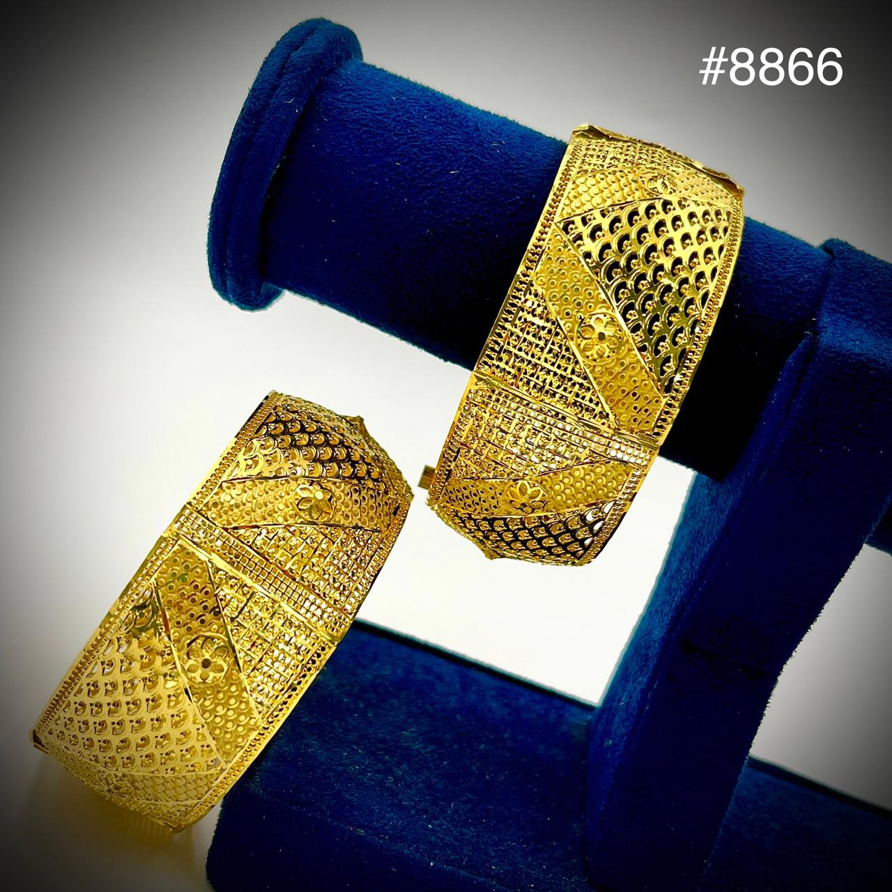 Gold Plated BANGLE 1 Gram Gold Plated Jewellery PMJ Model No :  8866
