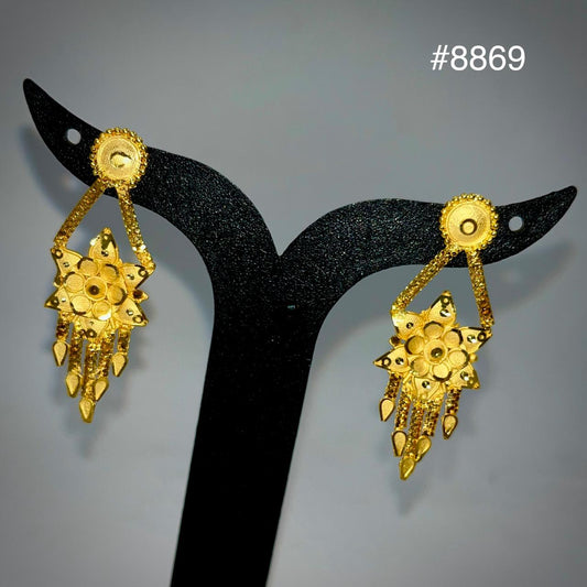 Gold Plated EARRING 1 Gram Gold Plated Jewellery PMJ Model No : 8869