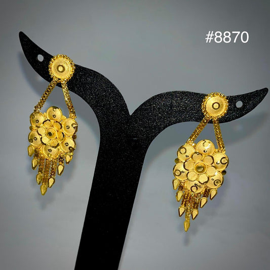 Gold Plated EARRING 1 Gram Gold Plated Jewellery PMJ Model No : 8870