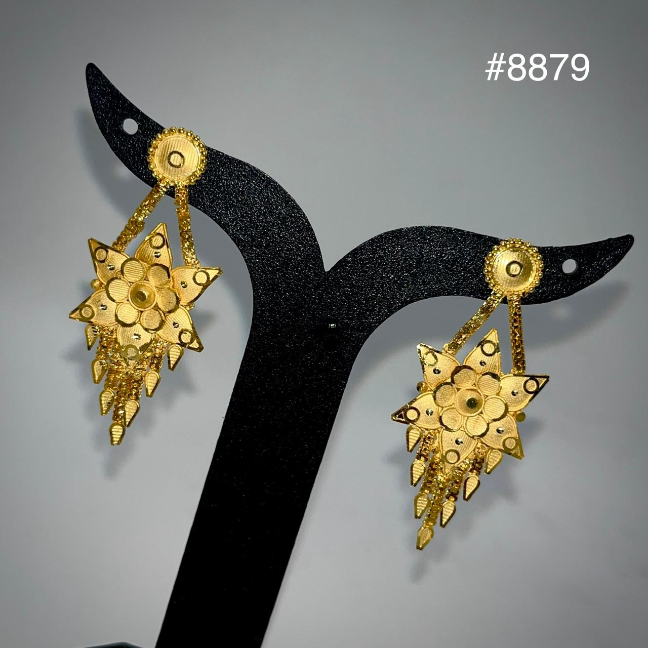 Gold Plated EARRING 1 Gram Gold Plated Jewellery PMJ Model No : 8879