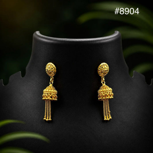 Gold Plated EARRING 1 Gram Gold Plated Jewellery PMJ Model No : 8904