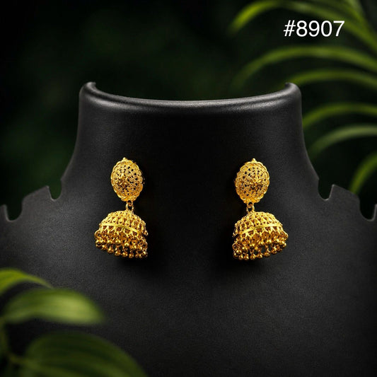 Gold Plated EARRING 1 Gram Gold Plated Jewellery PMJ Model No : 8907