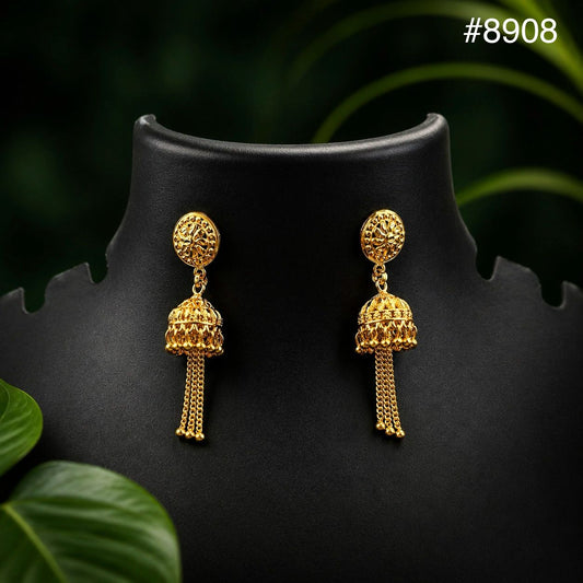 Gold Plated EARRING 1 Gram Gold Plated Jewellery PMJ Model No : 8908