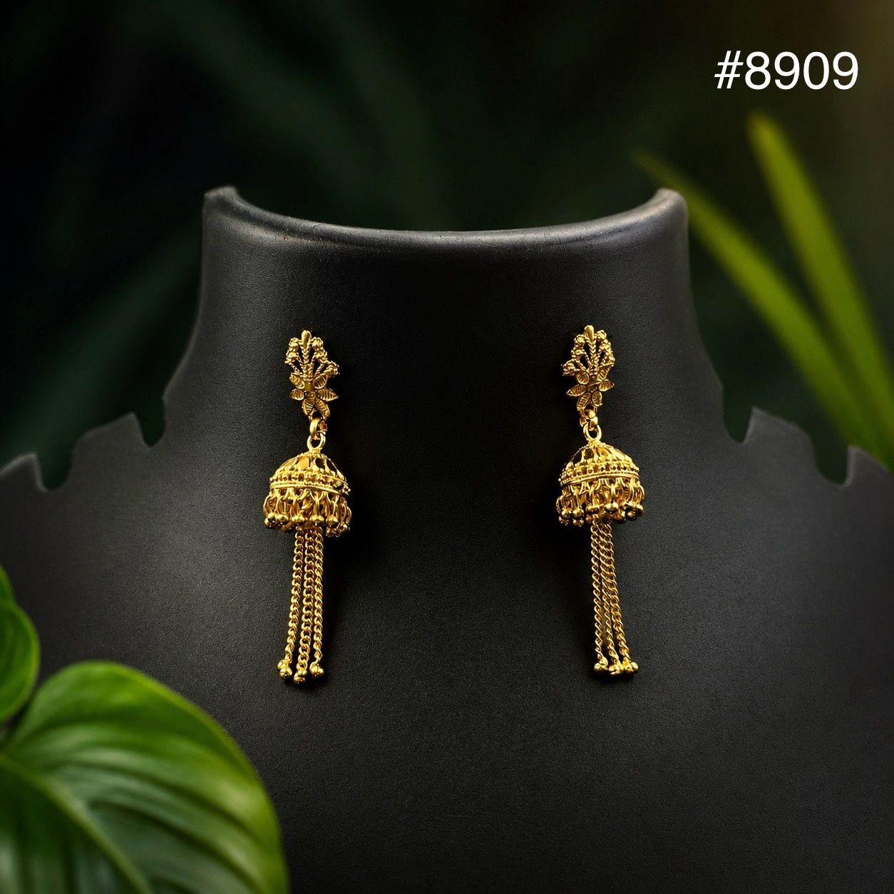 Gold Plated EARRING 1 Gram Gold Plated Jewellery PMJ Model No : 8909