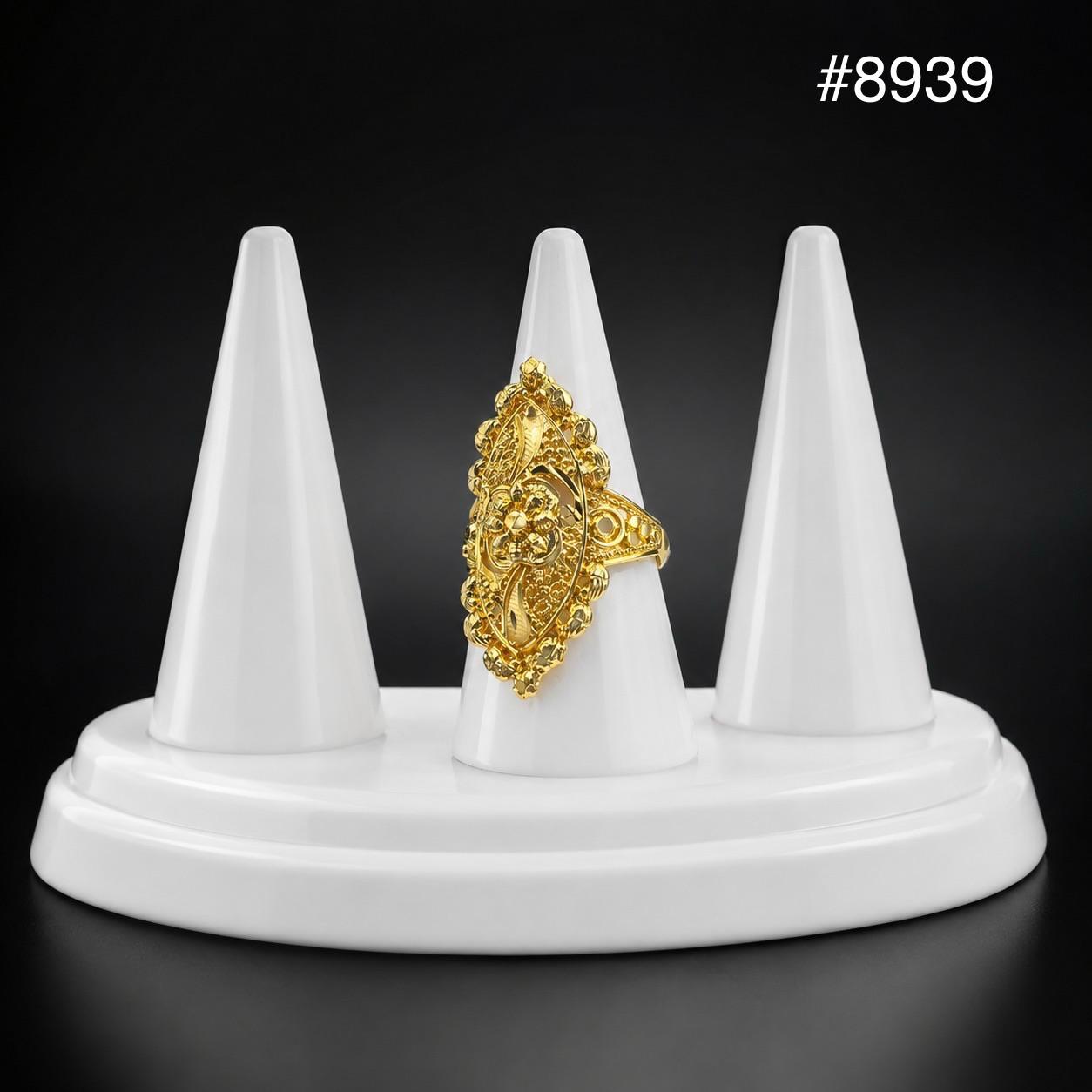 Gold Plated Finger Ring 1 Inch 5 Gram Gold Plated Jewellery PMJ Model No : 8939