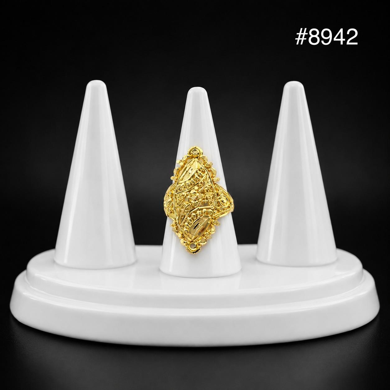 Gold Plated Finger Ring 1 Inch 5 Gram Gold Plated Jewellery PMJ Model No : 8942