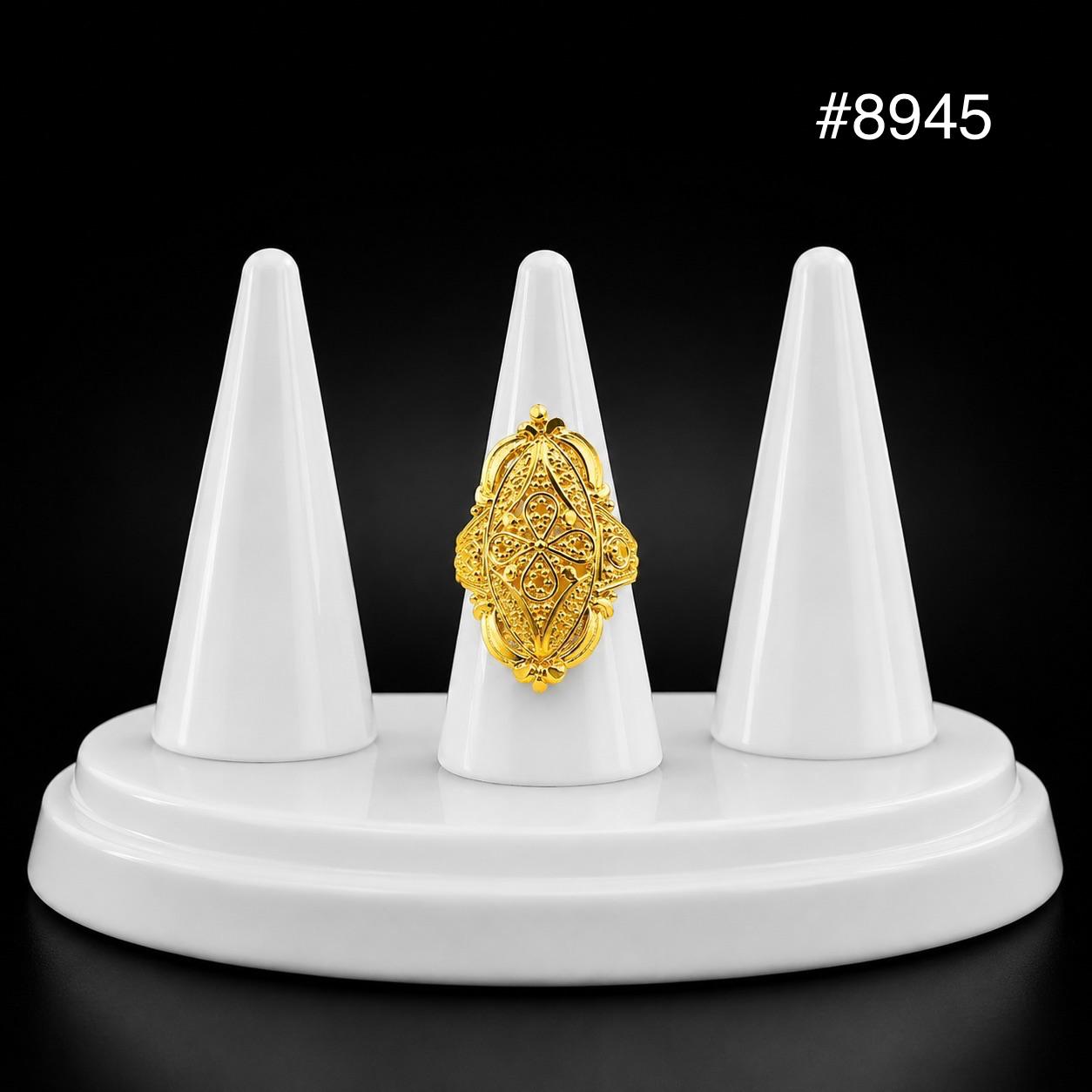 Gold Plated Finger Ring 1 Inch 5 Gram Gold Plated Jewellery PMJ Model No : 8945