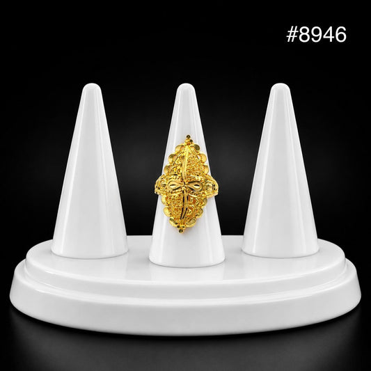 Gold Plated Finger Ring 1 Inch 5 Gram Gold Plated Jewellery PMJ Model No : 8946